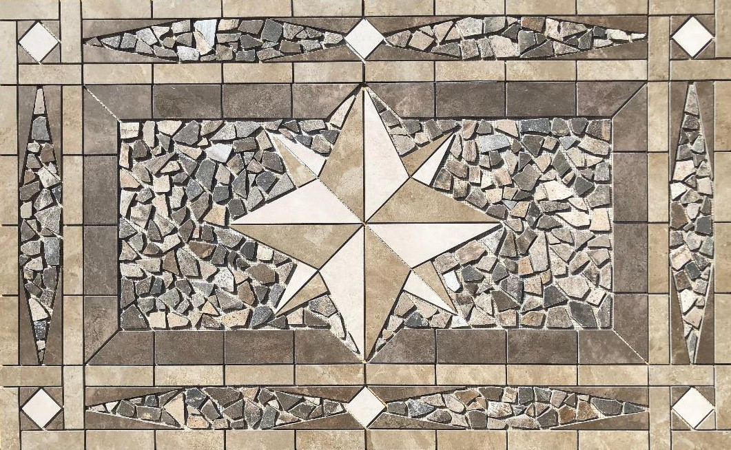 58 1/4″ x 36″ Tile Medallion Deco – Daltile Porada & Affinity tile series