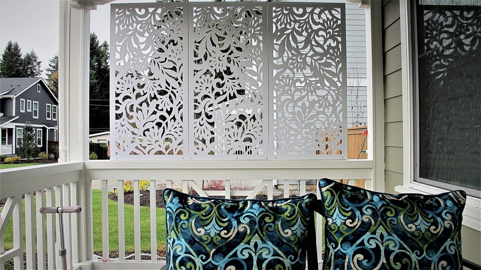 avines Decorative Wall Art Panel 48″ L X 24″ W X 3/8″ H White Color Pvc Board P