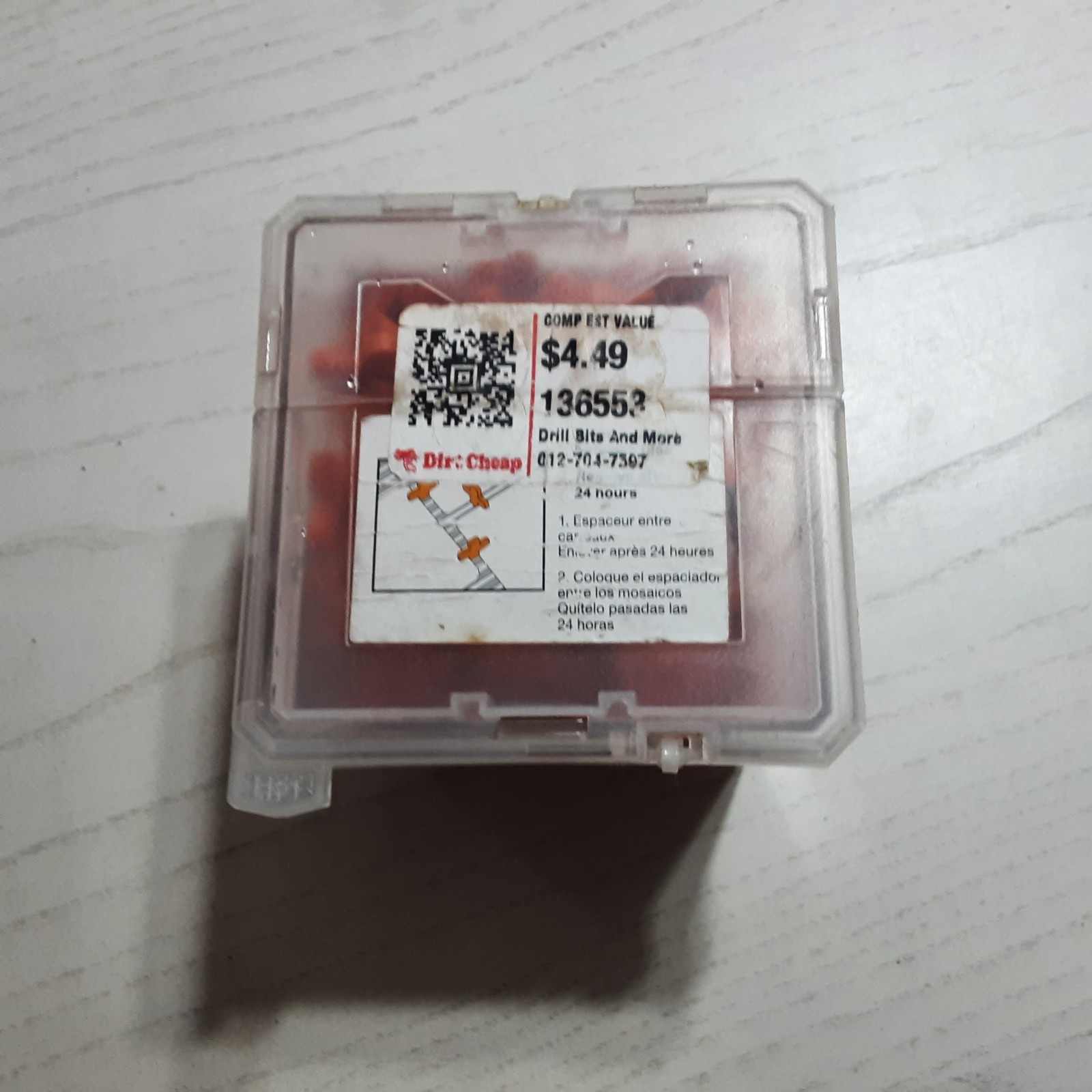 Tile Spacers 1/4″ or .250″ create precise grout lines between floor or wall…