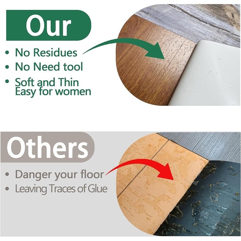 Peel & Stick Vinyl Flooring Self Adhesive Wood Planks Waterproof Easy Install US