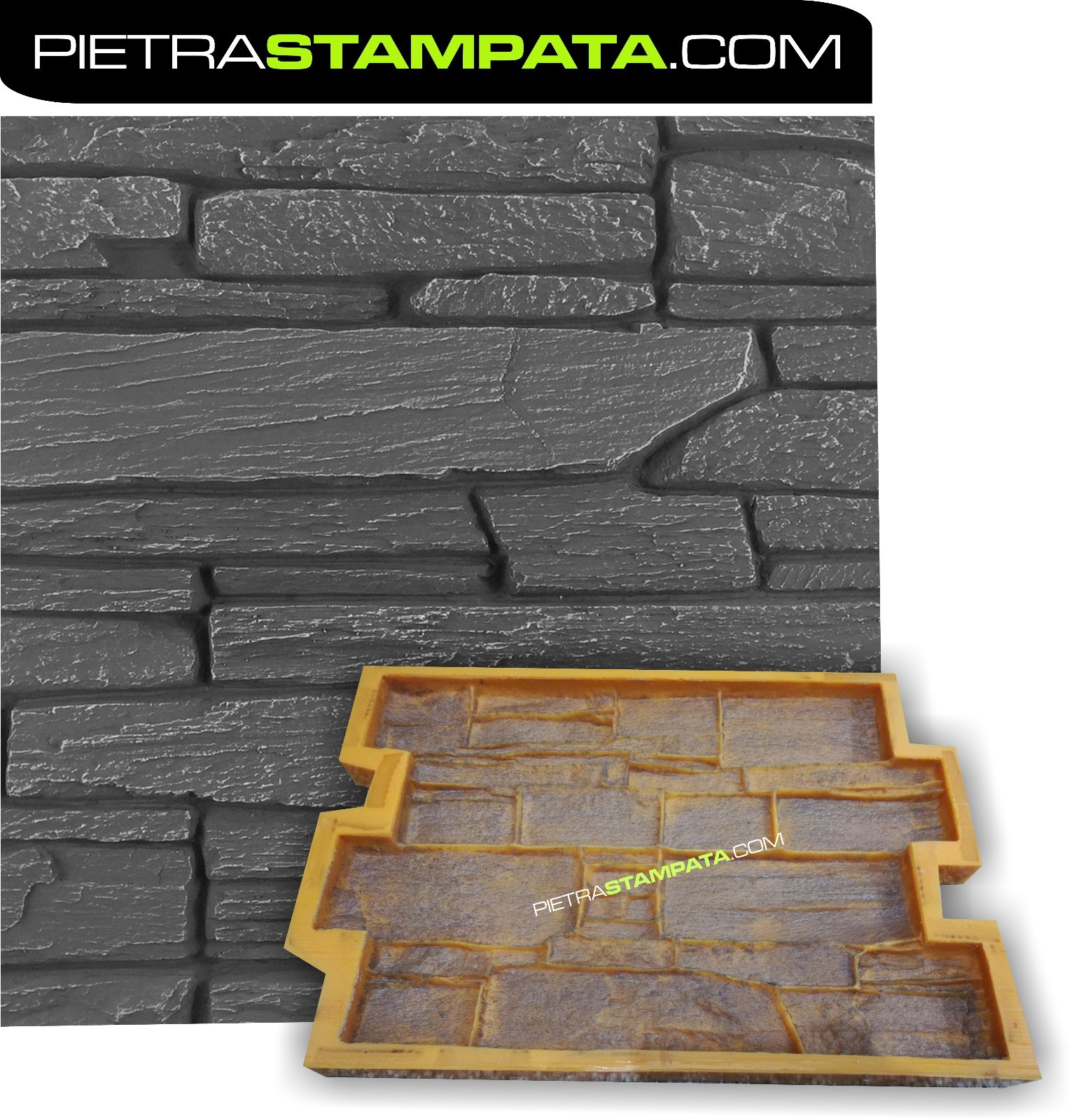 Mold Fake Stone Reconstructed Coating Chalk Cement Rubber Cast Polyurethane