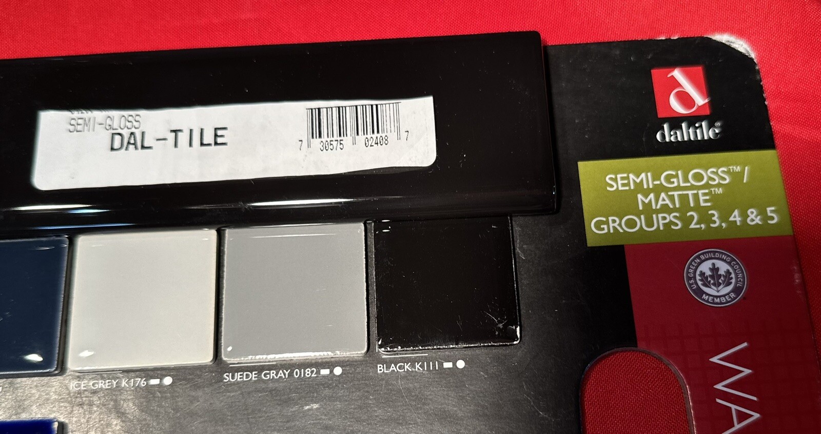 12 pcs. Daltile Gloss Black #K-111… 2″ X 6″ Bullnose Ceramic Tiles, Mint
