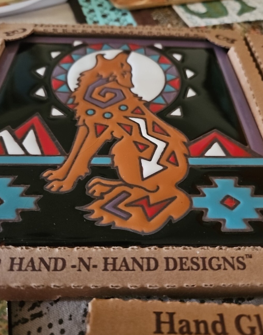 Set Of 3 Hand N Hand Designs USA Hand Glazed Decorative Tiles 6″x6″ NEW