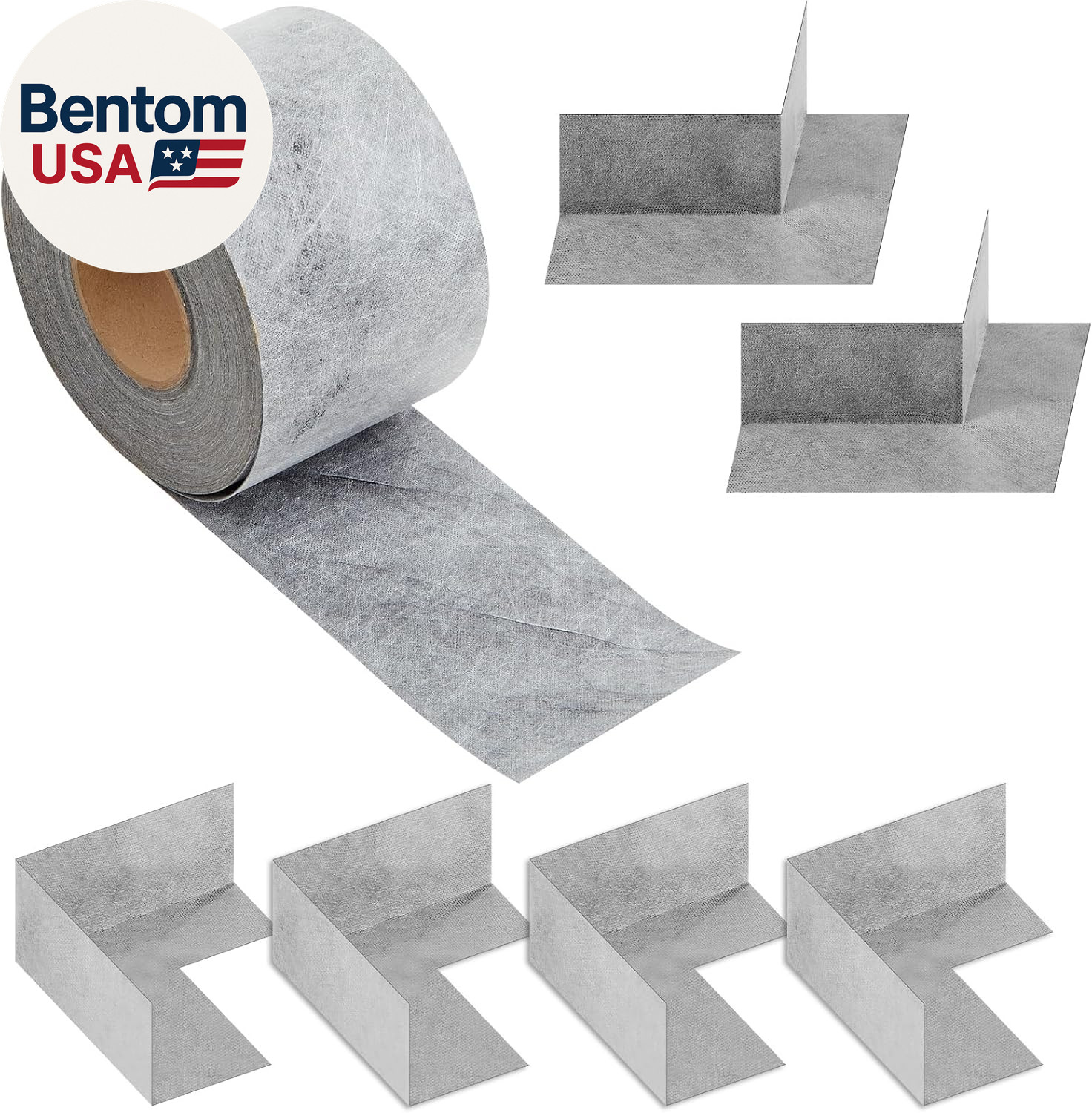 7 Pcs Waterproofing Membrane Kit, 0.42 X 100Ft(42 Sq Ft) Waterproof Membrane Ban