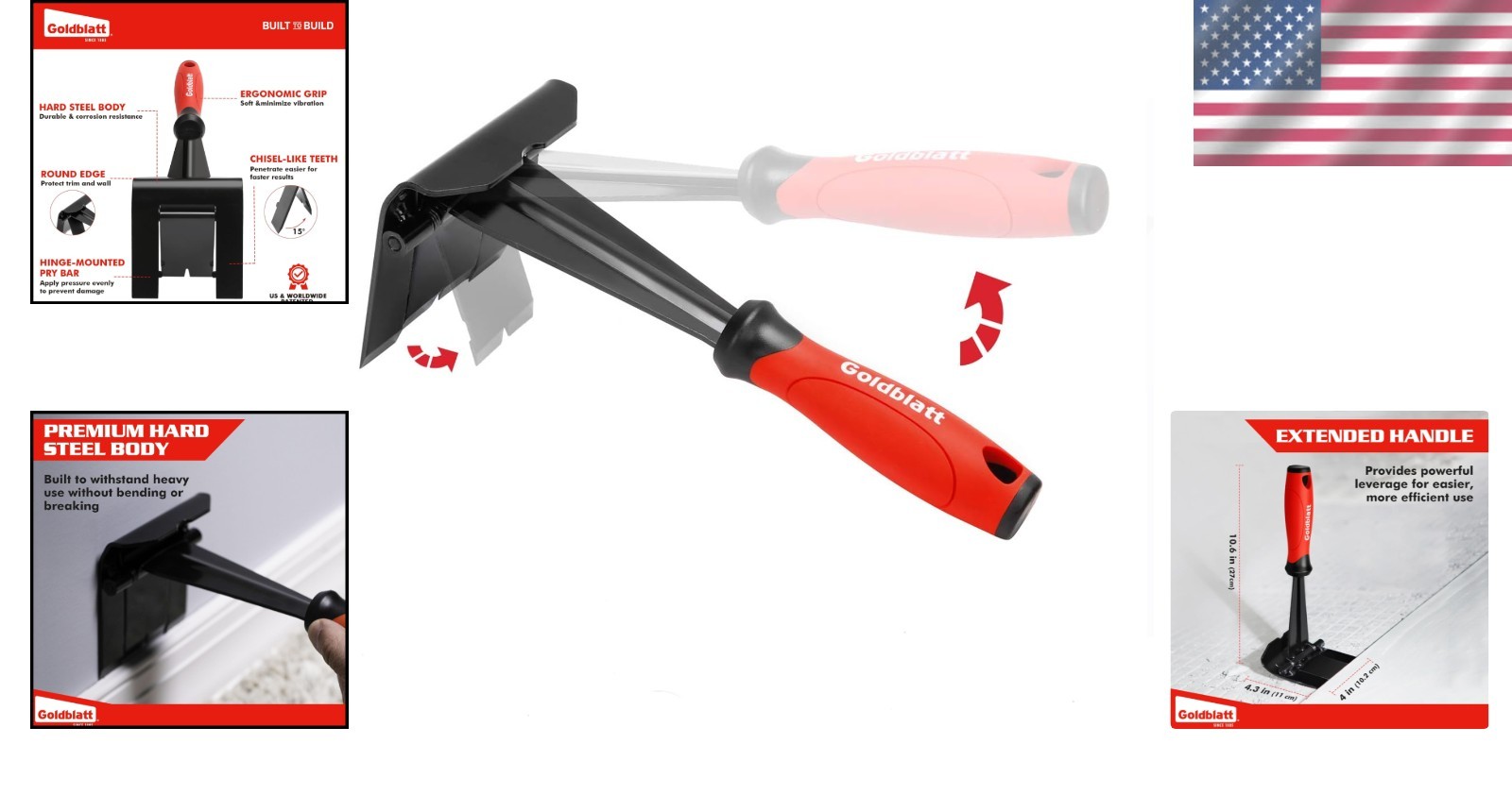 Ergonomic Multi-Tool Trim Puller for Home Improvement & Remodeling Projects