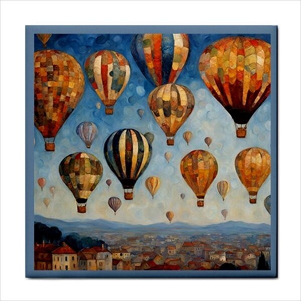 Hot Air Balloons Ceramic Tile Backsplash Decorative Art Home Decor