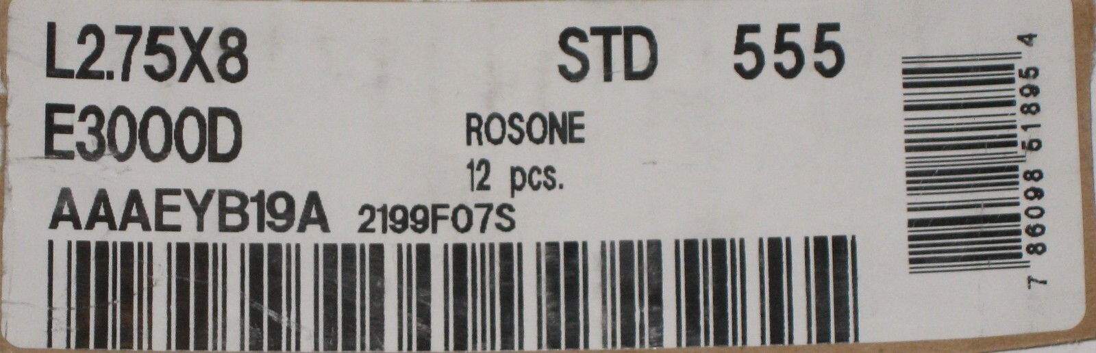 FLORIDA TILE ROSONE LISTELLO – 2.75″ x 8″ – 20 pcs – NATURAL STONE