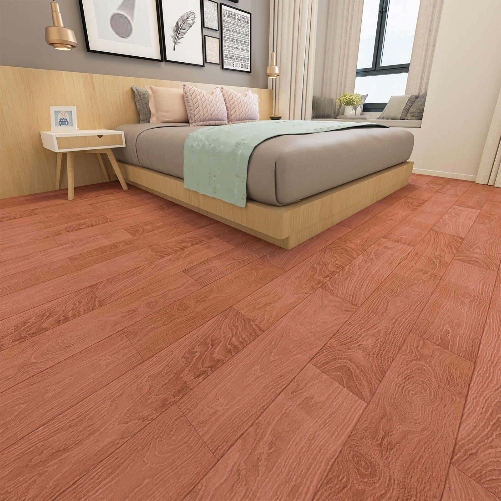 Art3d Vinyl Wood Planks, Peel and Stick Flooring Tiles 36×6″ 36-Pack(54 sq/case)