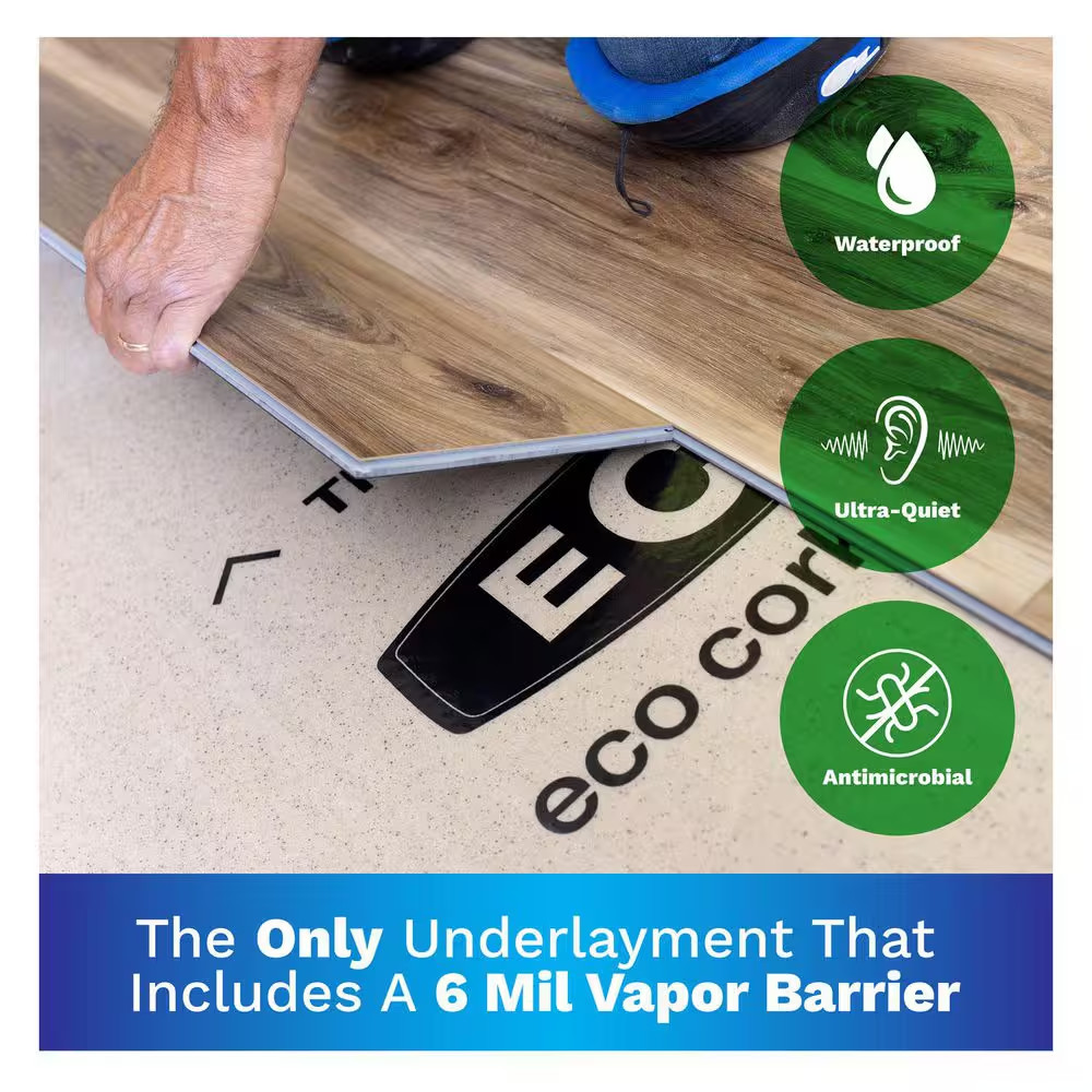 75 Sq. Ft. 3 Ft. X 25 Ft. X 3.2 Mm Waterproof Premium plus 10-In-1 Underlayment