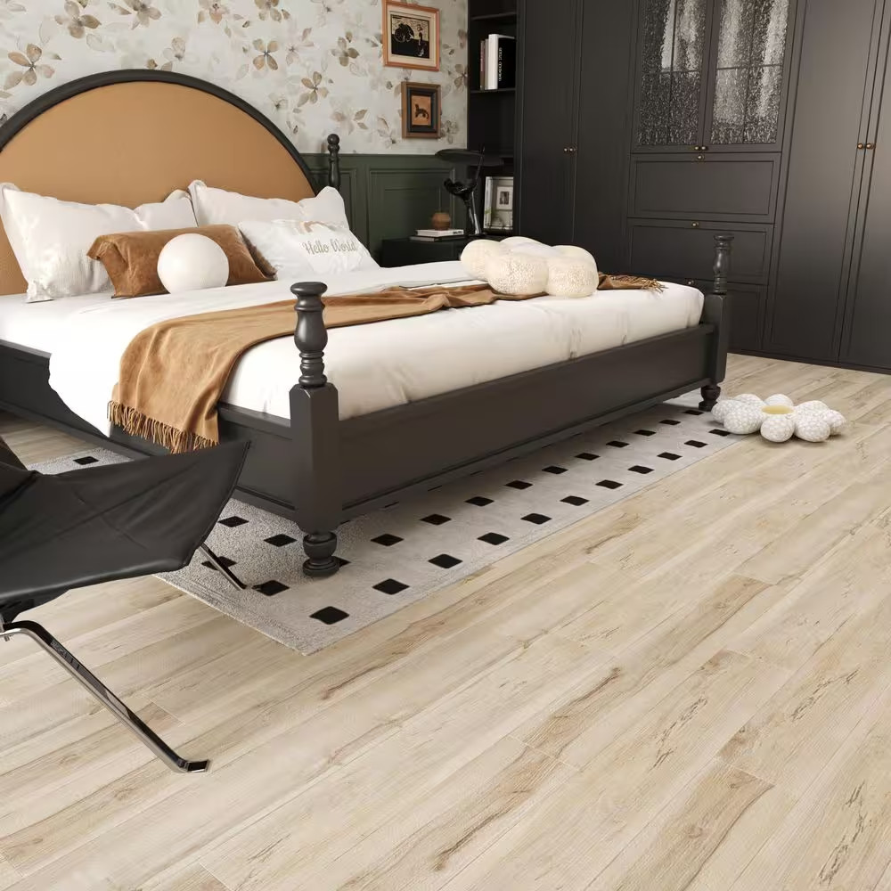 36 Pieces 12 MIL X 6″ X 36″ Water Resistant Peel and Stick Vinyl Tile Flooring f