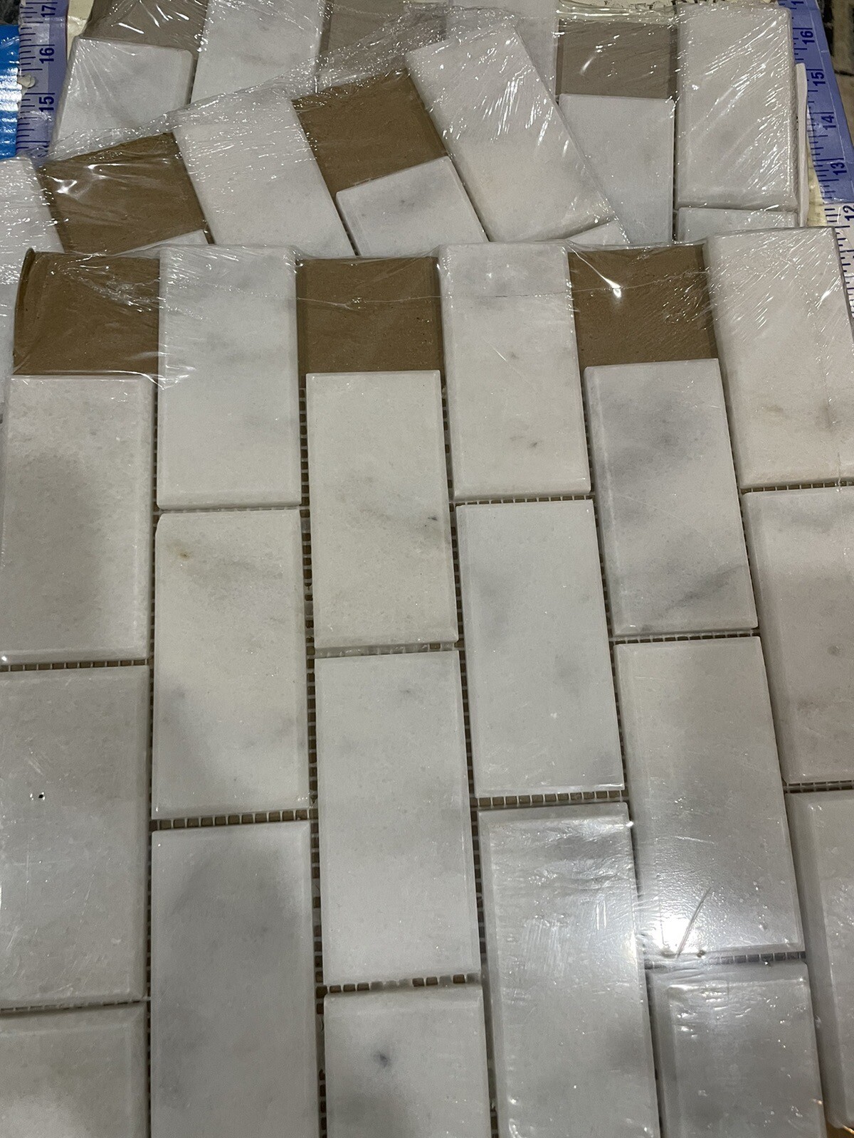 6 Sheets MSI Greecian White 11.81”x11.81” Polished Marble Mosaic Made Europe