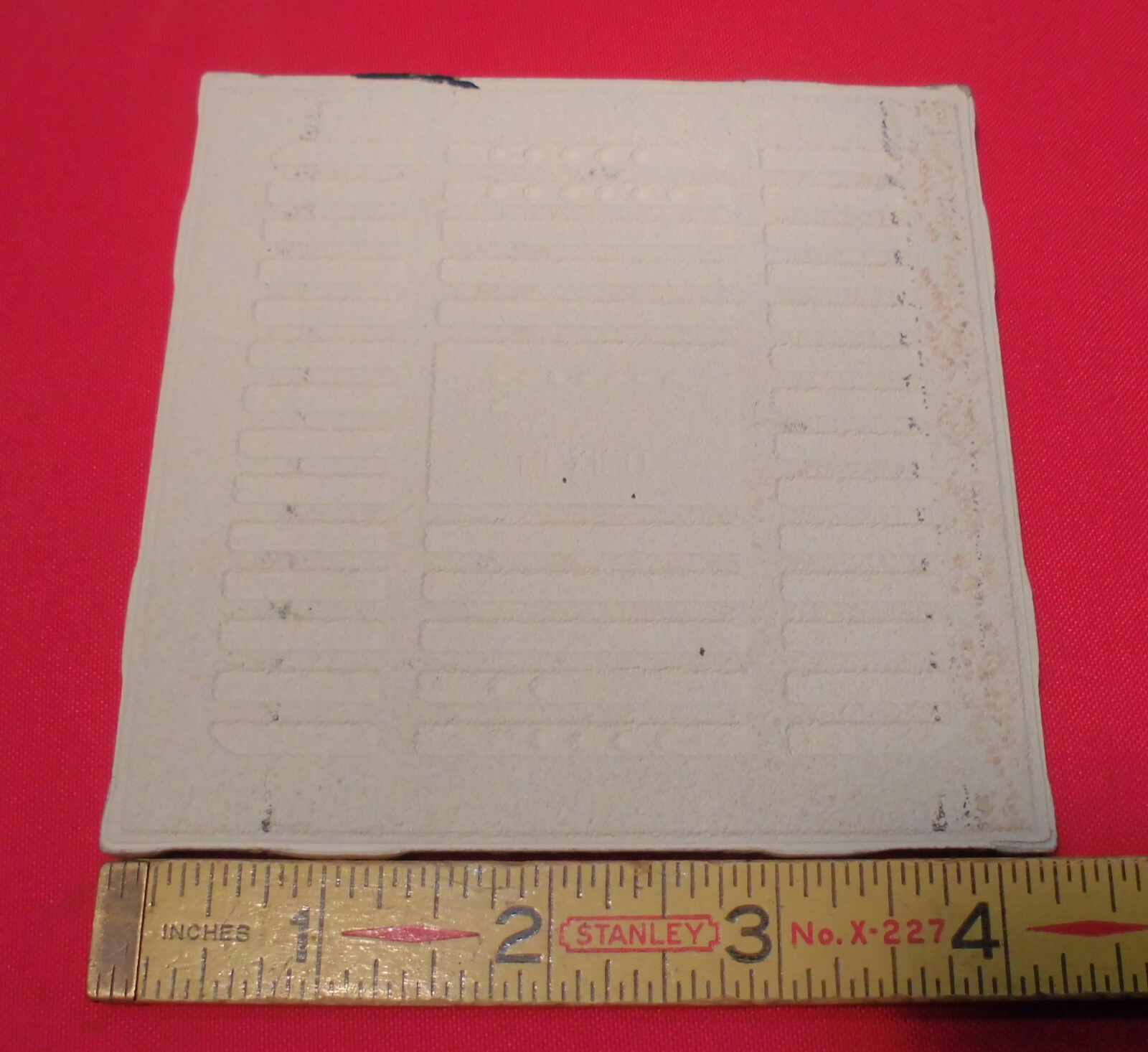 1 pc. *Matte Black* Ceramic Tile by The American Olean Co. 4-1/4″ New Stock