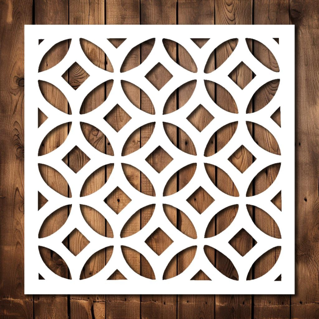 Floor Tile Stencil Template – Reusable Outdoor Cement Patio Large Small Floor Ti