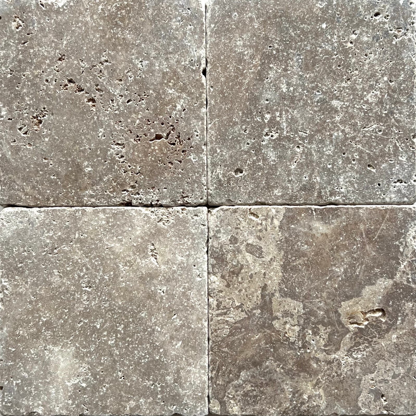 NOCE 6×6 Tumbled Aged Travertine Tile Backsplash Floor Wall (Sold by 1 piece)