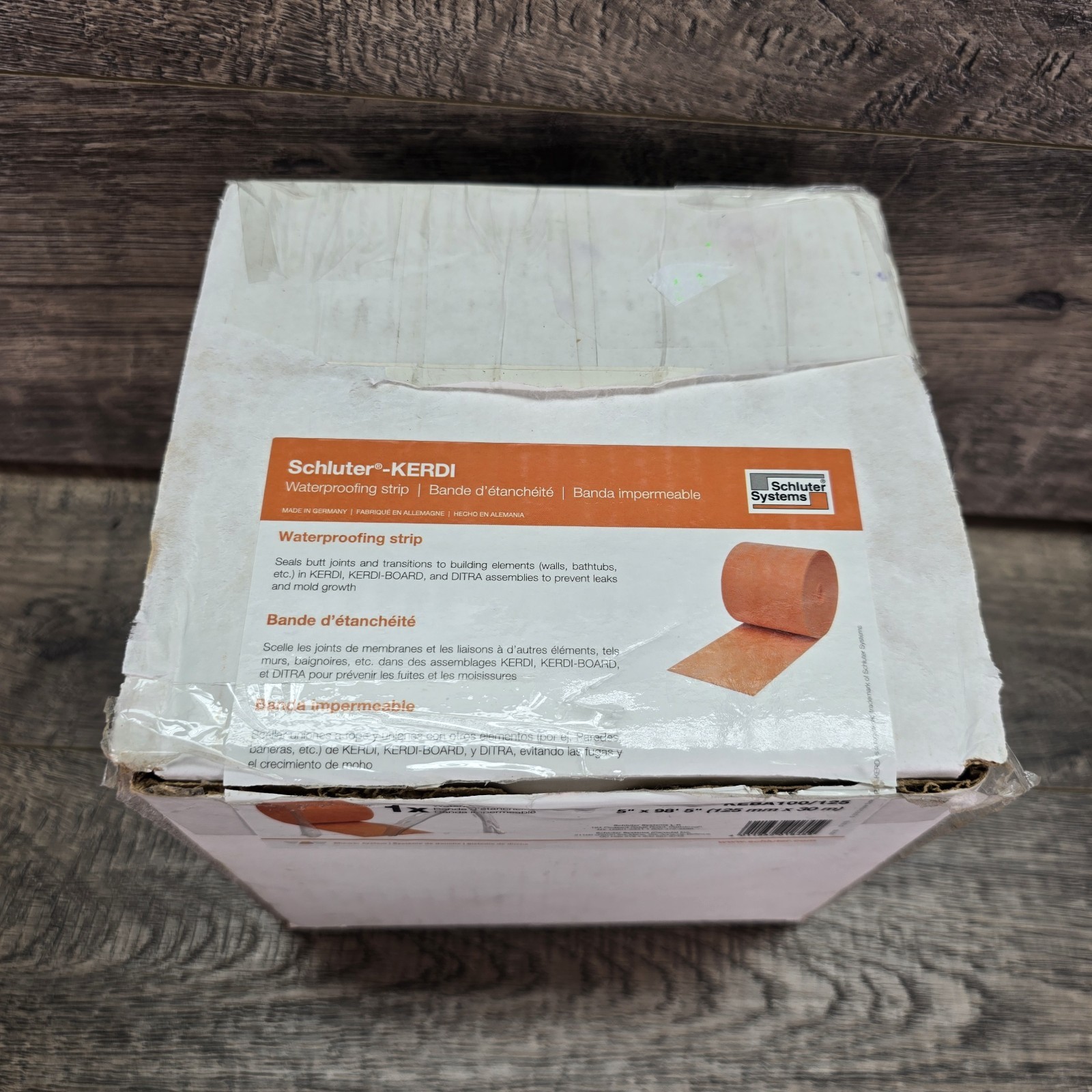 Schluter Kerdi Band Waterproofing Strip 5″×98’5″ KEBA100/125 New In a Sealed Box