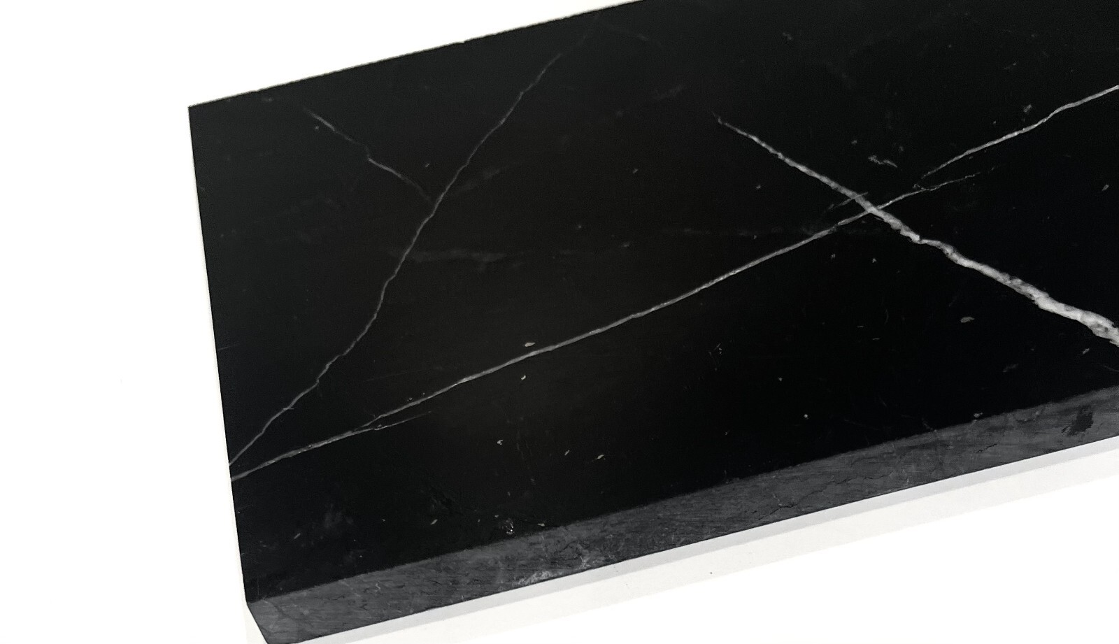 Black 6×12 Polished Straight Edge Marble Tile Backsplash Kitchen Bath