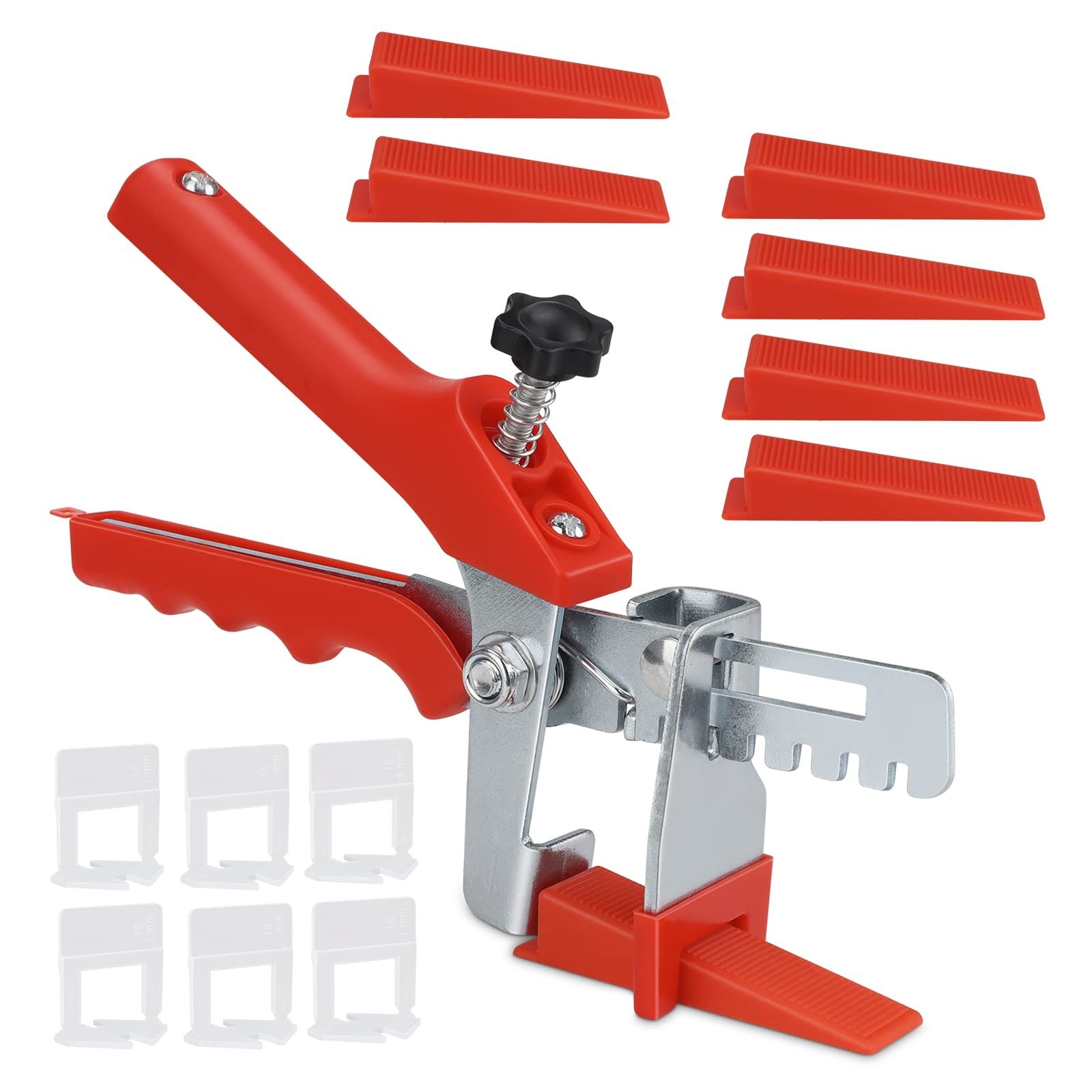 Tile leveling set: 1 pair of pliers, 100 pieces of 2mm spacers, 30 floor…