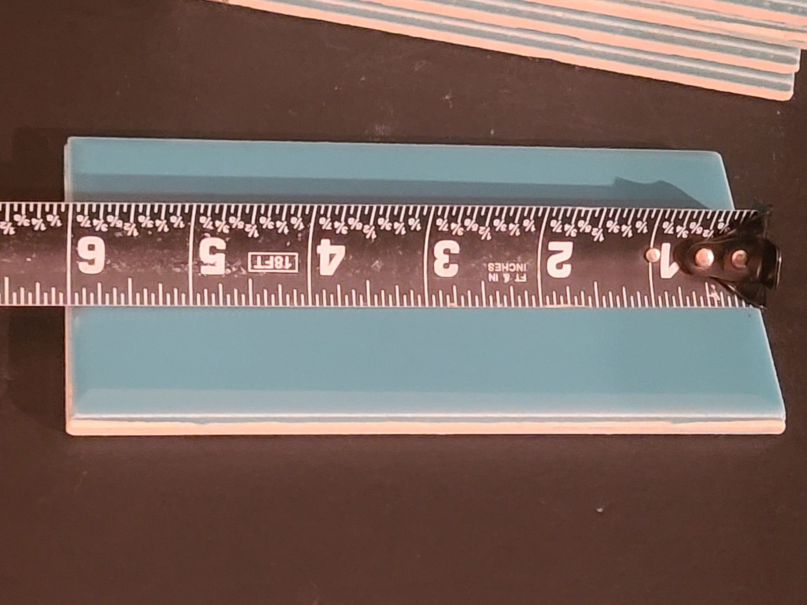 (LOT OF 26) NEW Gloss TEAL Subway Tile Made in Mexico 3″ X 6″ X 1/4″