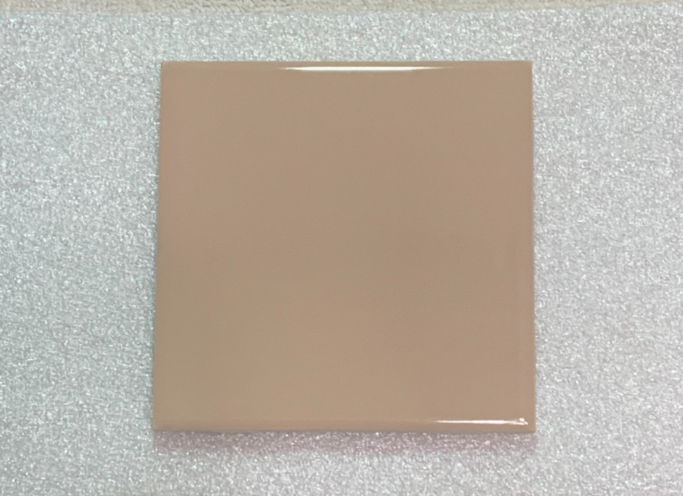 New Vintage Wenczel Tile Co Ceramic Suntan #221 Gloss 4 5/16″ x 4 5/16″