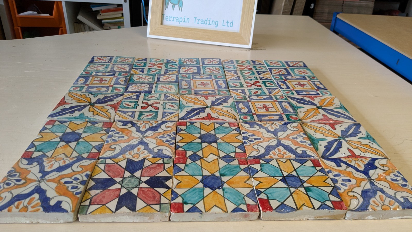 25x Moroccan Zellige Mosaic Tiles Rrp225 50x50cm2 End of Line