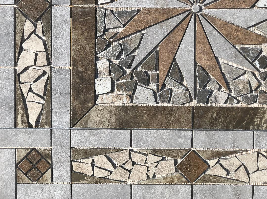 36″ x 36″ Tile Medallion Deco – Daltile Levaro & Avondale tile series