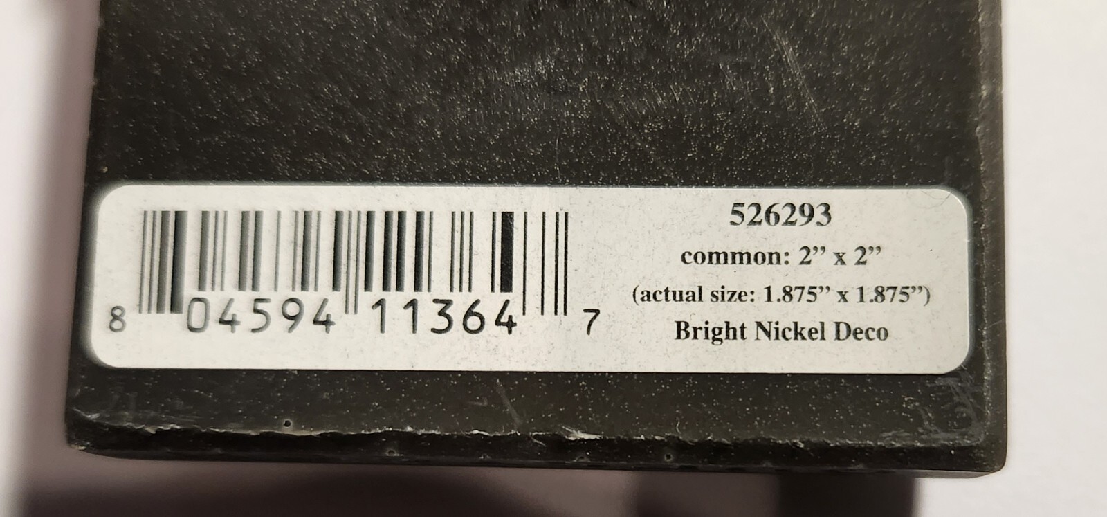 Bright Nickel resin 2X2″ Square Accent Tile – Somerset Collection