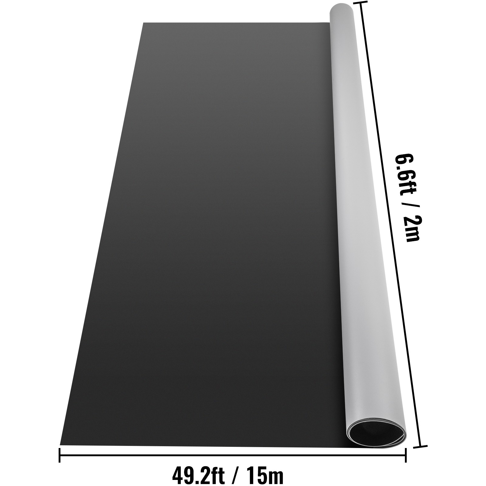 VEVOR Portable Dance Floor Dance Flooring 6.6 x 49.2 ft Non-slide PVC for Ballet