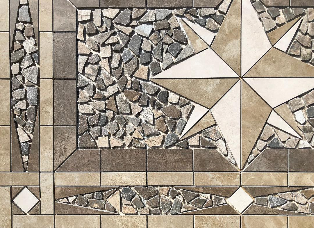 58 1/4″ x 36″ Tile Medallion Deco – Daltile Porada & Affinity tile series