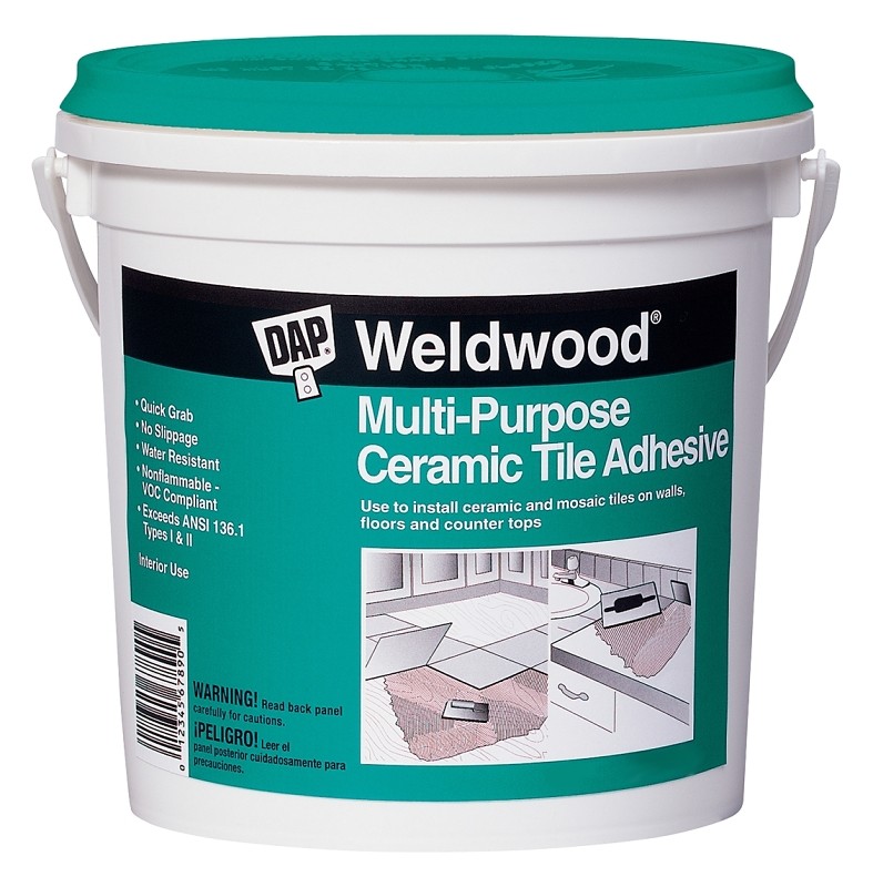 Dap 25190 Weldwood Multi-Purpose Ceramic Tile Adhesive, 1-Quart