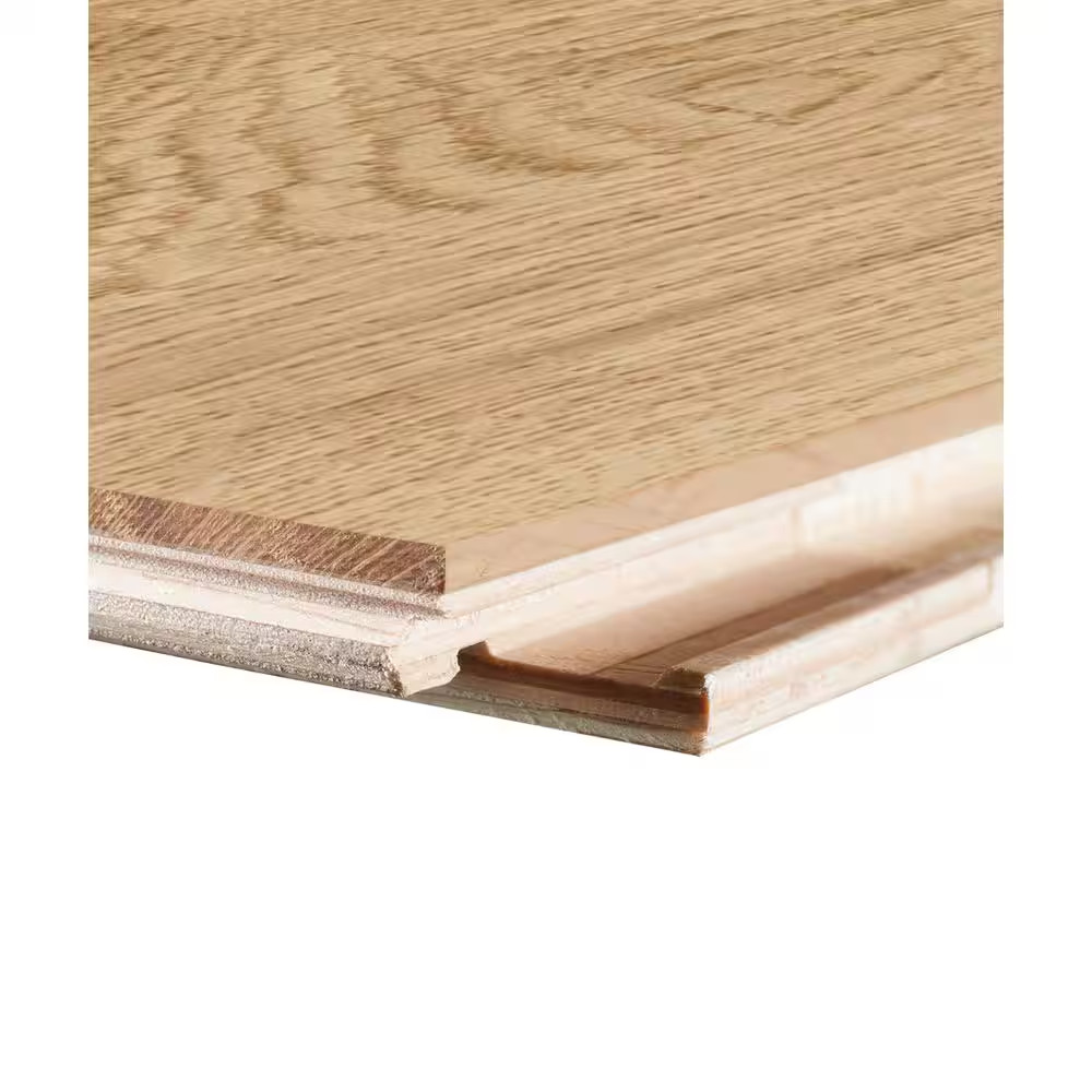 Brushed European Oak 1/2 In. T X 7.19 In. W Click Lock Wire Brushed Engineered H
