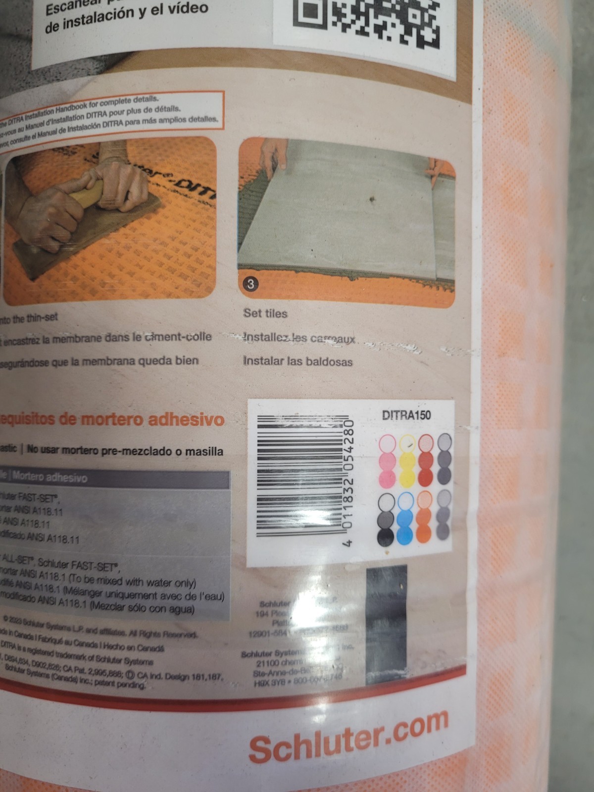 Schluter Ditra 150 sq. ft. 3 ft. 3 in. x 45 ft. Uncoupling Membrane DITRA150