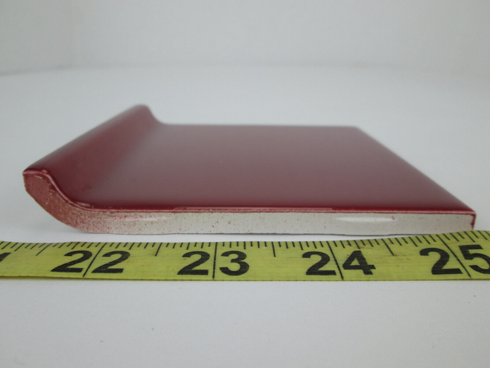 Lot of 2 New Old Stock Daltile Ceramic Tile Chianti (wine red) 4-1/4″ Cove Base