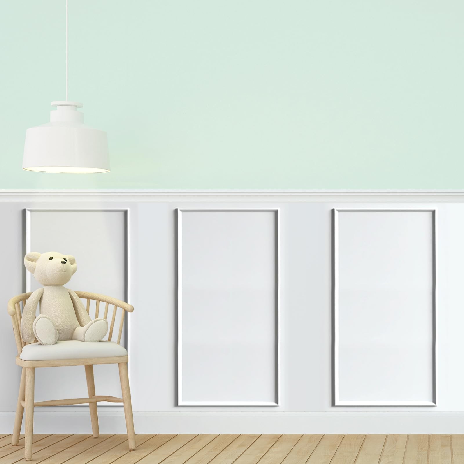 3 Set Accent Wall Molding Kit Peel and Stick Wainscoting Panels Board and Bat…