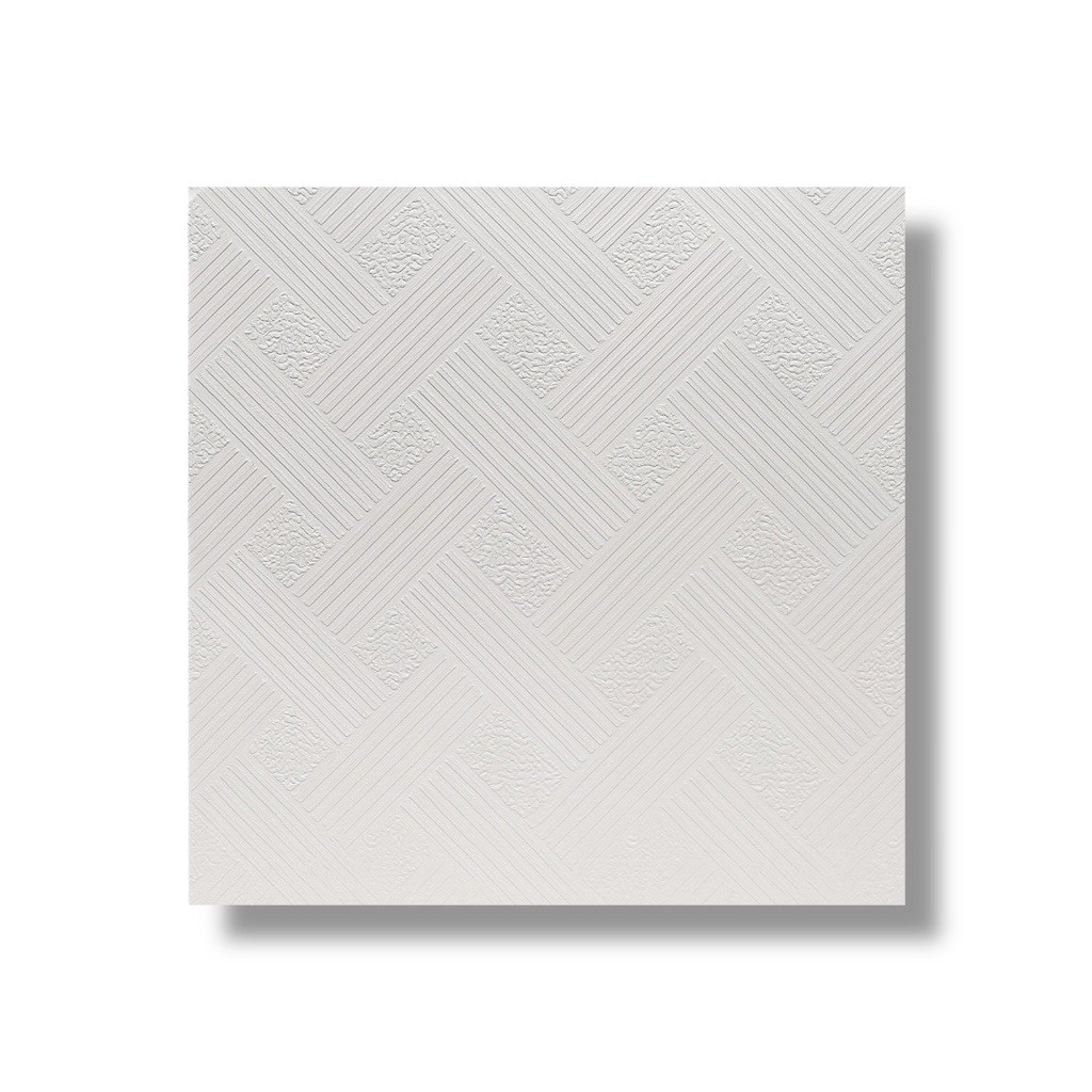 12Pack 2×2 Ft White Drop-In PVC Ceiling Tiles – Waterproof, Acoustic, Fireproof