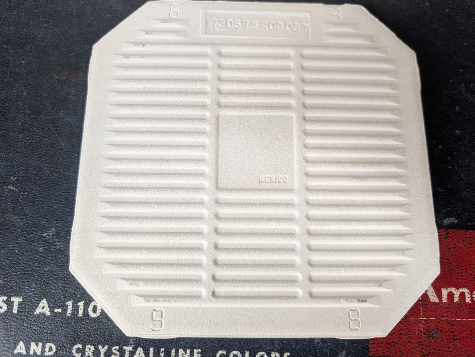 2 pcs American Olean Vintage Ceramic Tile 6″ Designer White Octagon #61