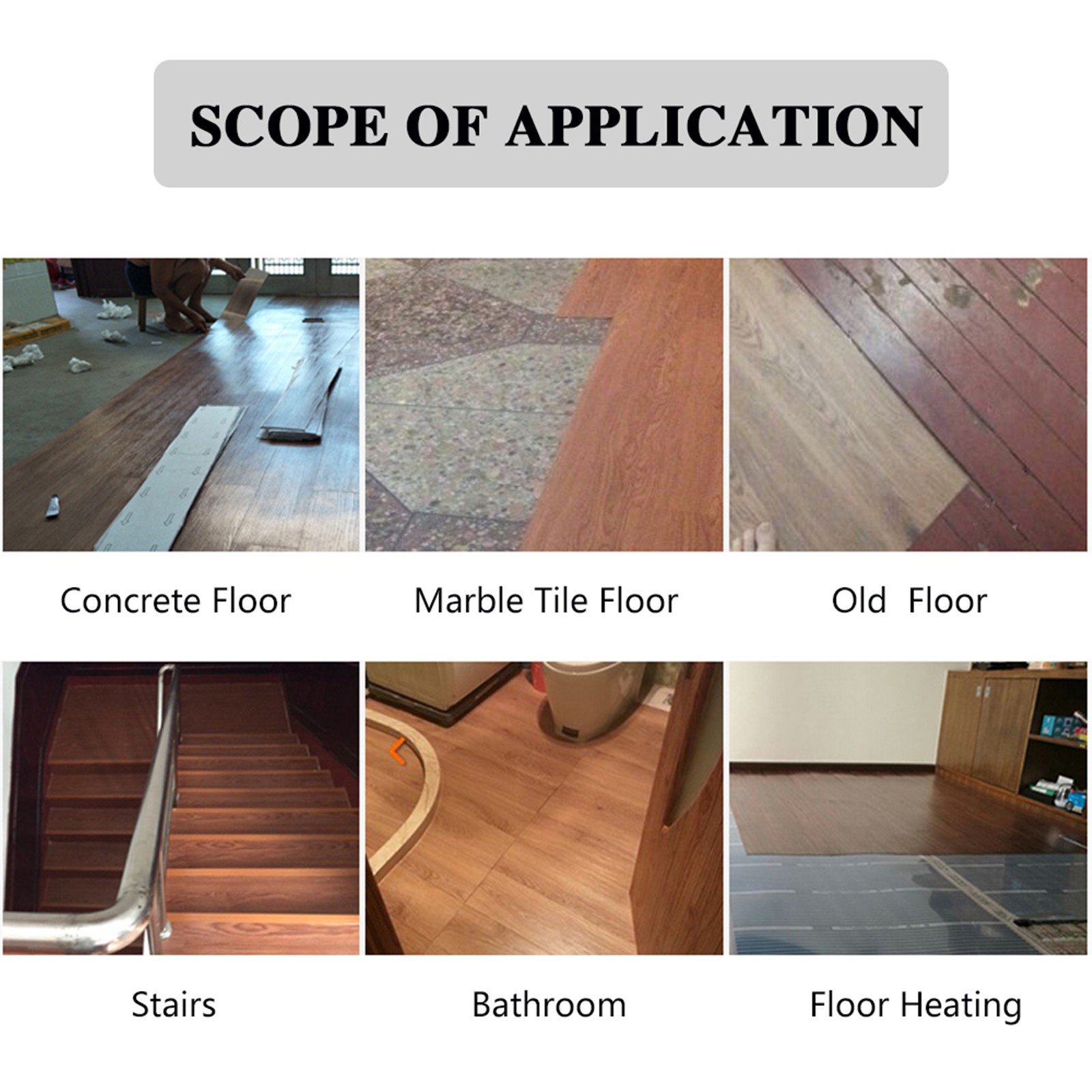 36Pc Vinyl Floor Planks 54 sq.ft Self-Adhesive Flooring Tiles Natural Wood Grain