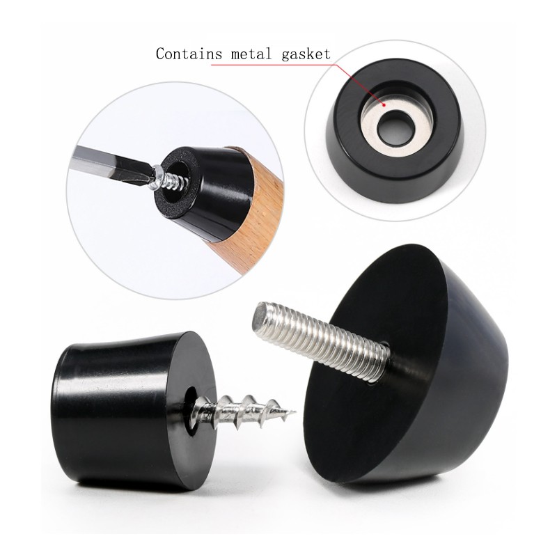 Rubber Feet / Rubber Bumpers / Conical Rubber Feet For Furniture Table Chair Des