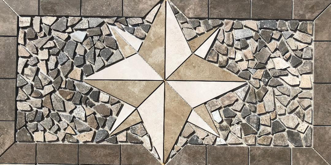 58 1/4″ x 36″ Tile Medallion Deco – Daltile Porada & Affinity tile series