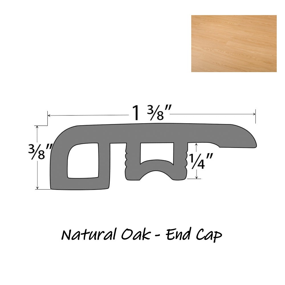 PRODURA Natural Oak 28mil Heavy Duty Click Lock Vinyl Luxury Plank 48x7in x 8mm