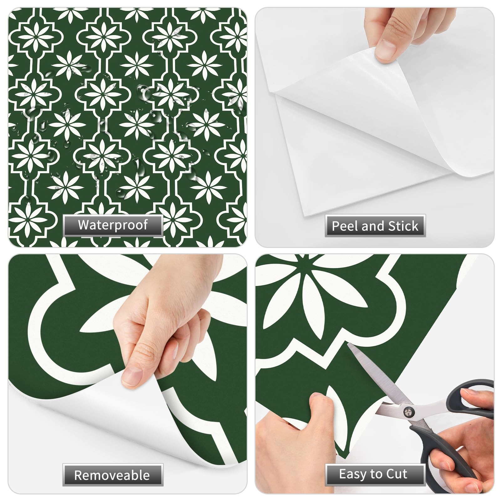 Peel and Stick Floor Tile, Vinyl Flooring Waterproof, DIY Flooring for Bathro…