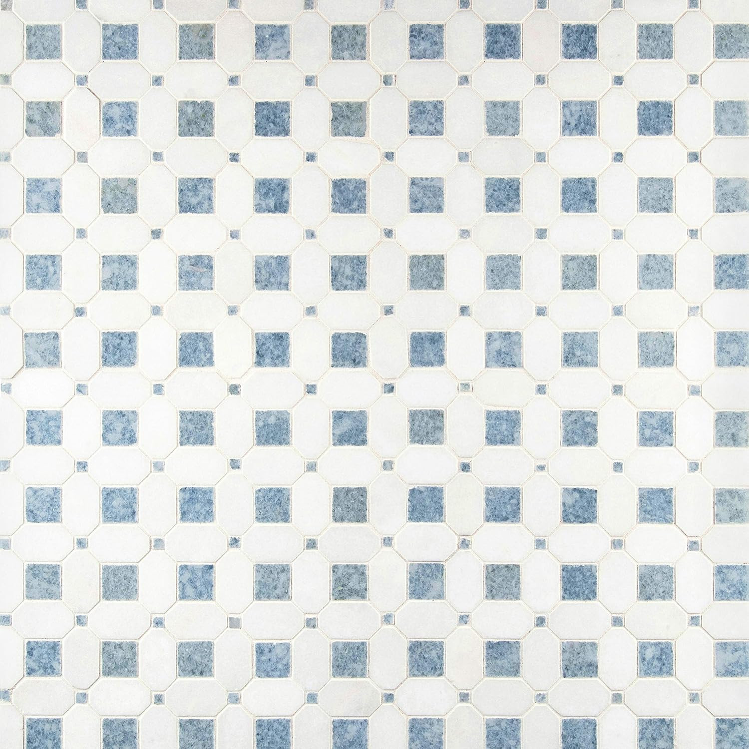 Azula 12×12 Polished Marble Geometric Mosaic Tile for Bathroom & Kitchen