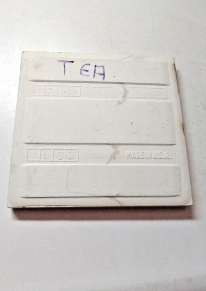 1 Tile Mosaic USA 4-3/8″ Sq. Gloss Tea Pale Green Ceramic Wall 1950 Vintage MCM