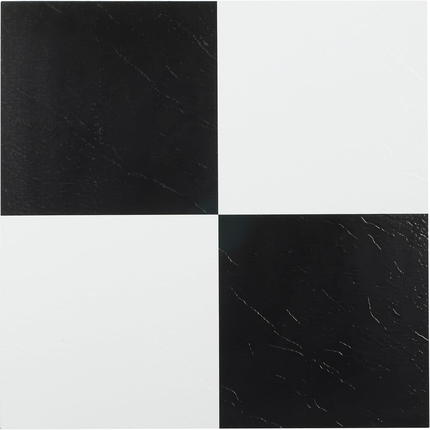 Durable Sterling 12″x12″ Vinyl Floor Tiles – 45 Tiles, Water & Stain Resistant