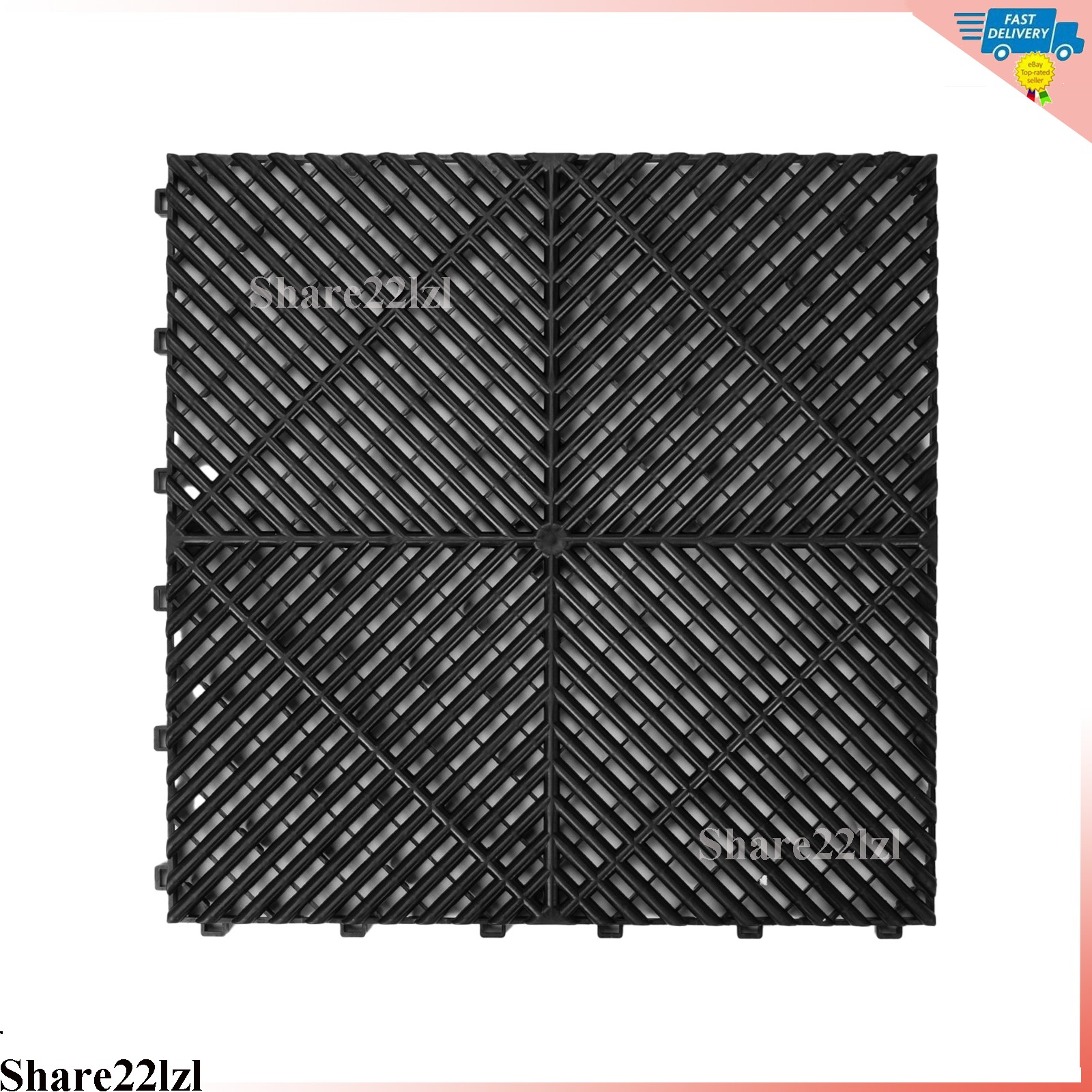 Garage Floor Tiles Interlocking Flooring Tiles 15.75×15.75”/ 40 x 40 cm 25Packs