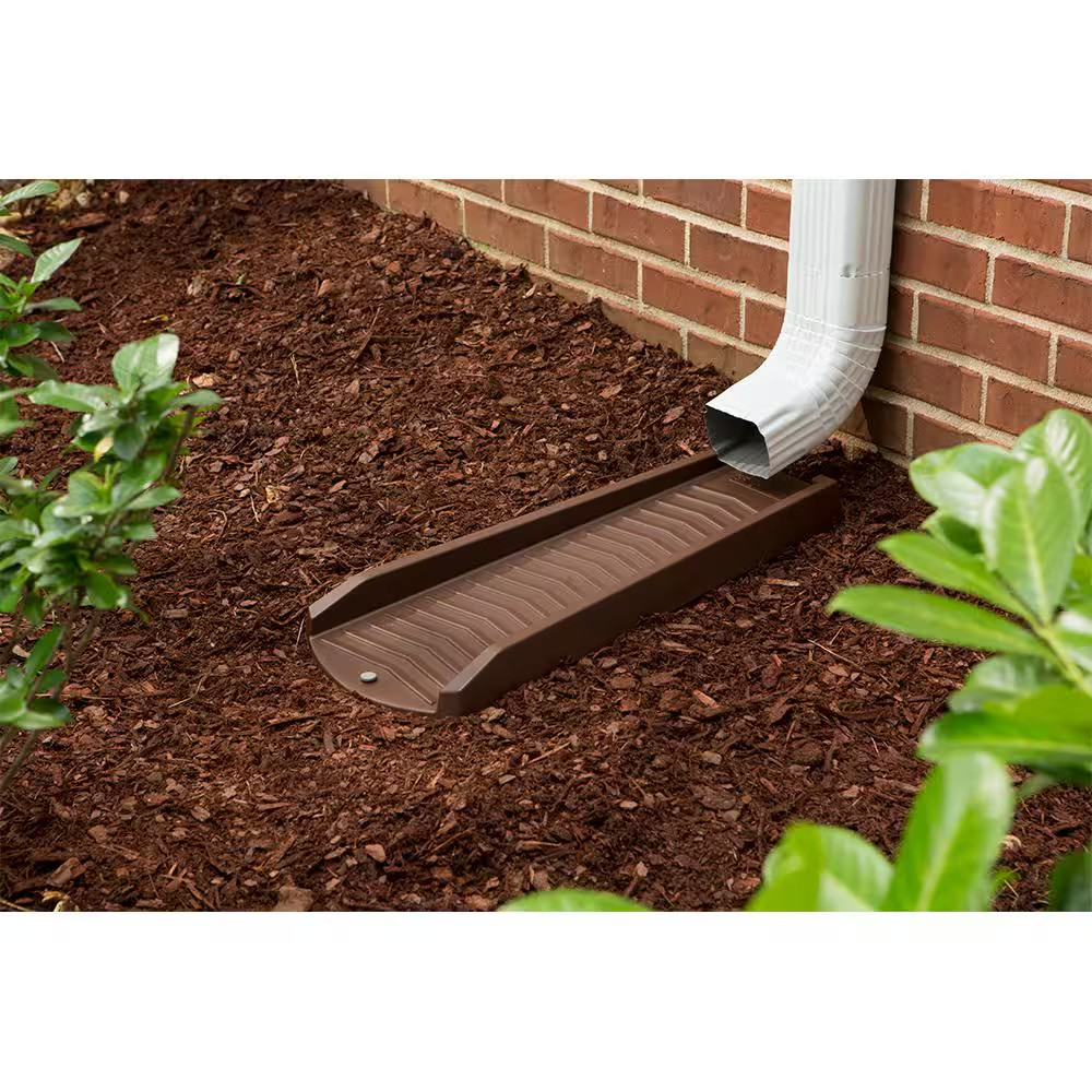 Amerimax 3011-12 Compatible Durable Resin Brown Splash Block NEW
