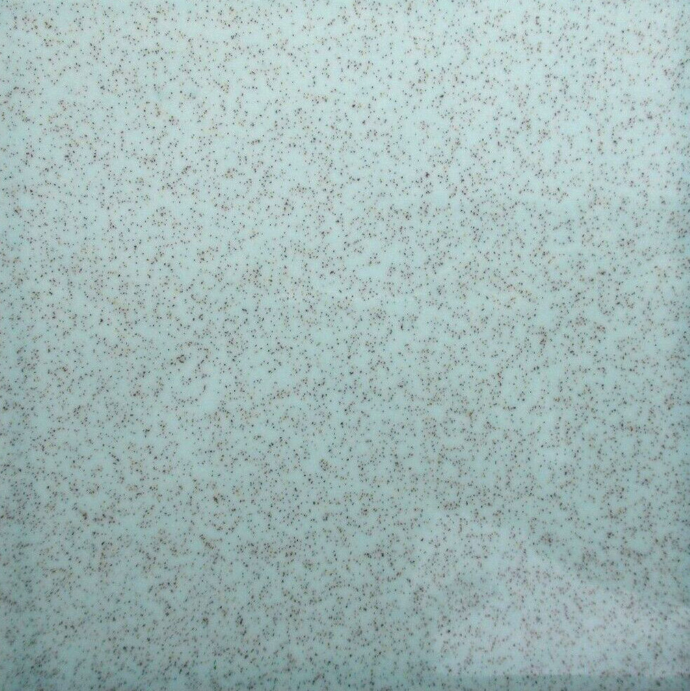 1 Wall Tile Atco USA 4-3/8″ Sq. Speckled Brown on Turquoise Ceramic 1950 Vintage