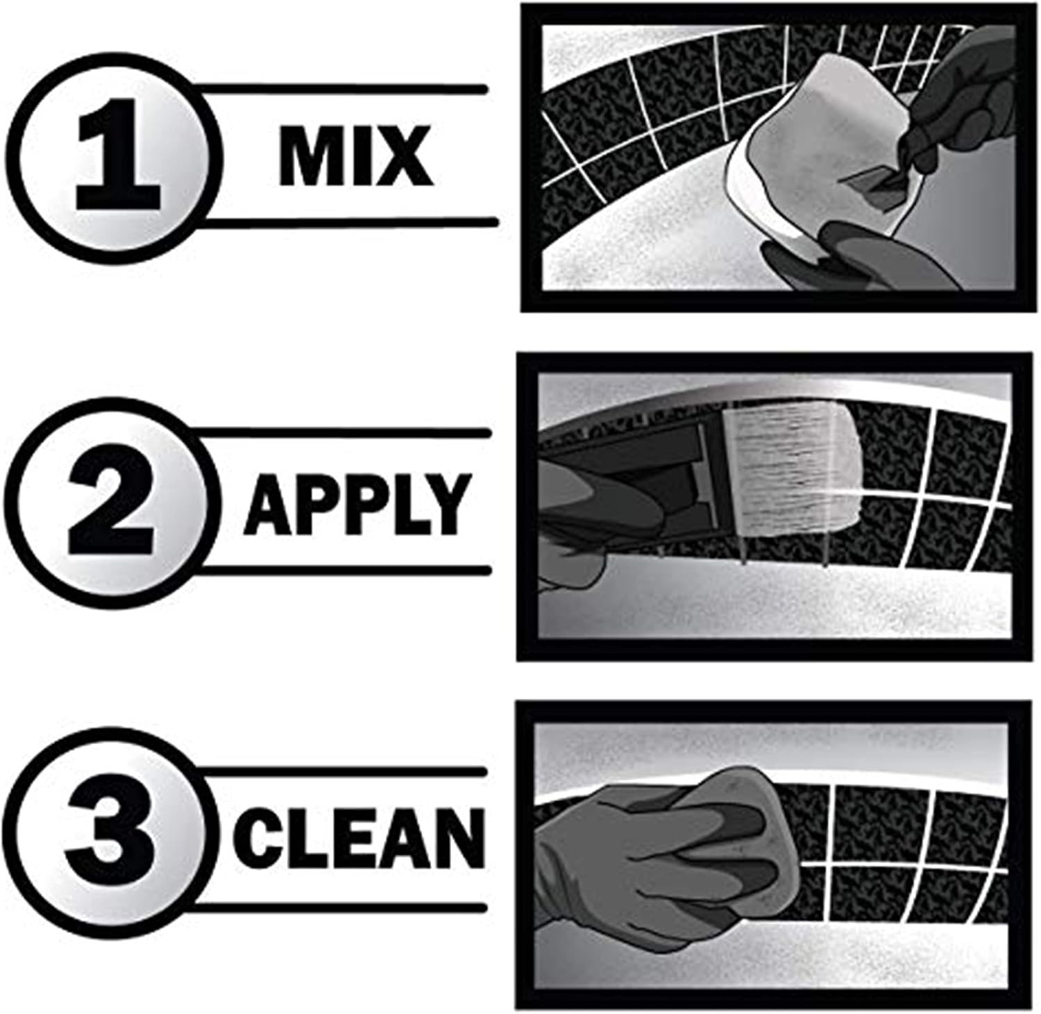 White Pool Tile Grout Repair Kit, 3-Pound, White