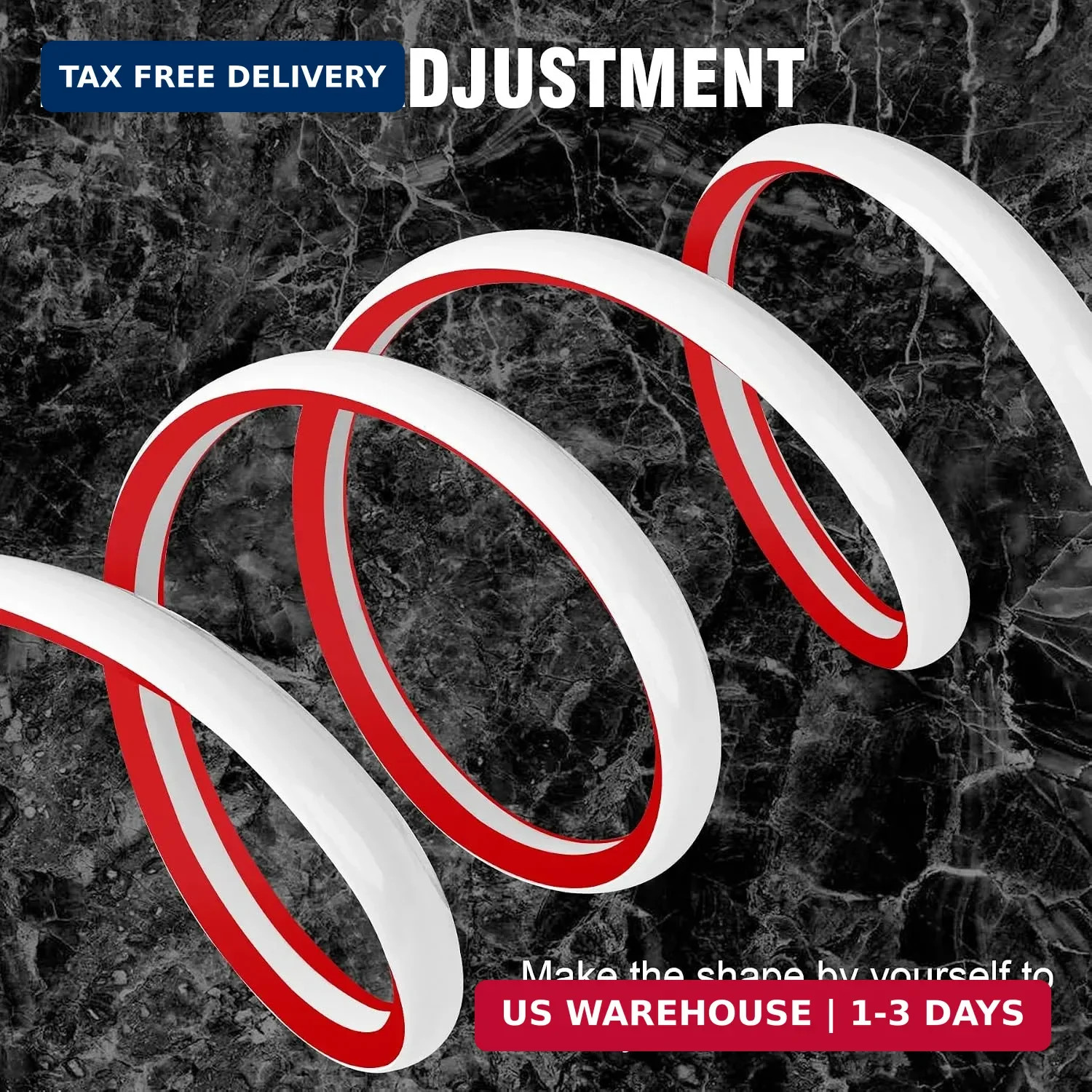Flexible Quarter Round Molding Self Adhesive (White, 10 Ft) Peel and Stick Flexi