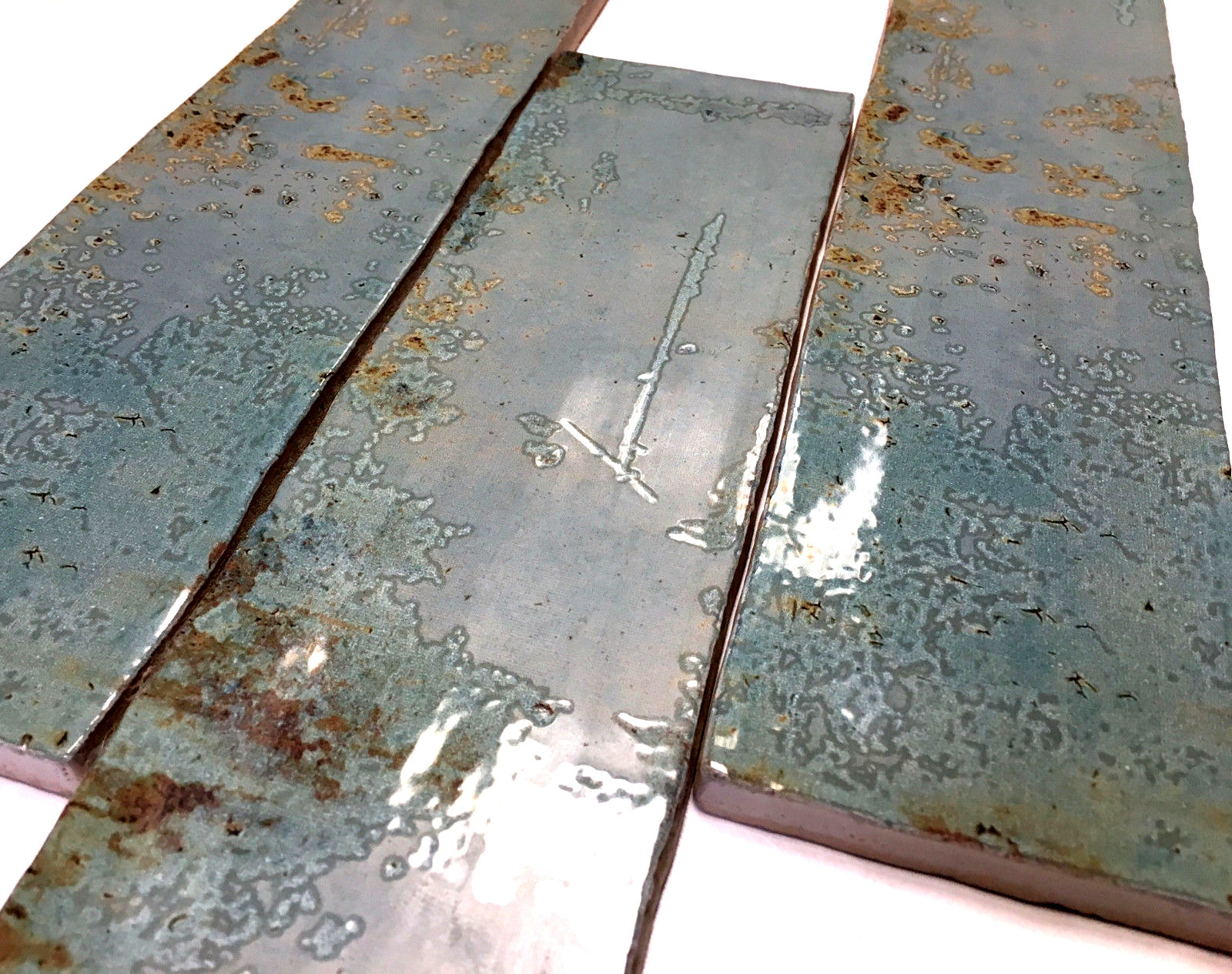 3×12 Palermo Collection Aqua Glazed Ceramic Wall Tile Backsplash Decor Bath