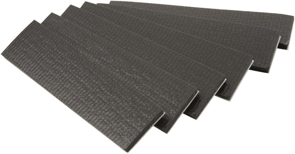Self-Stick Non-Slip Surface Grip Pads – 6 pieces, 1″ x 4″ Strip – Black – 473…